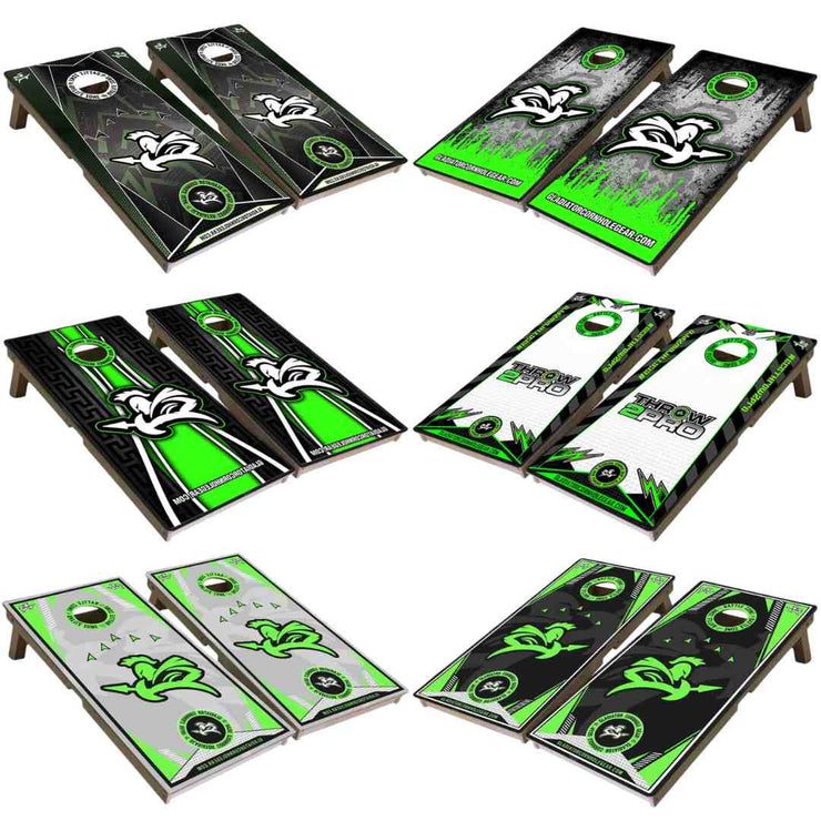 Professional Cornhole Boards Official Regulation Size Gladiator 6 Different Designs