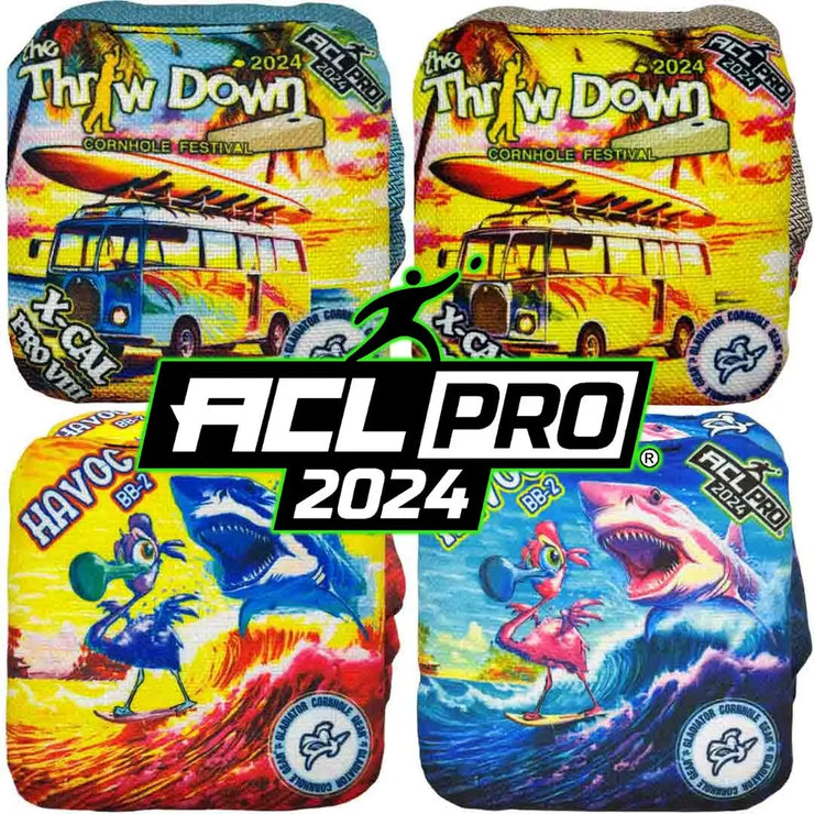 The Throw Down Cornhole Festival Limited Edition Cornhole Bags 2024 Stamp