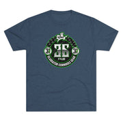 Gladiator Cornhole Gear 36 Logo Unisex Tri-Blend Crew Tee - Gladiator Cornhole Gear