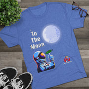 Adrian Johnson's To The Moon Unisex Tri-Blend Crew Tee