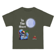 Adrian Johnson To The Moon T-Shirt Light Grey