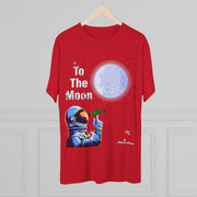 Adrian Johnson's To The Moon Unisex Tri-Blend Crew Tee