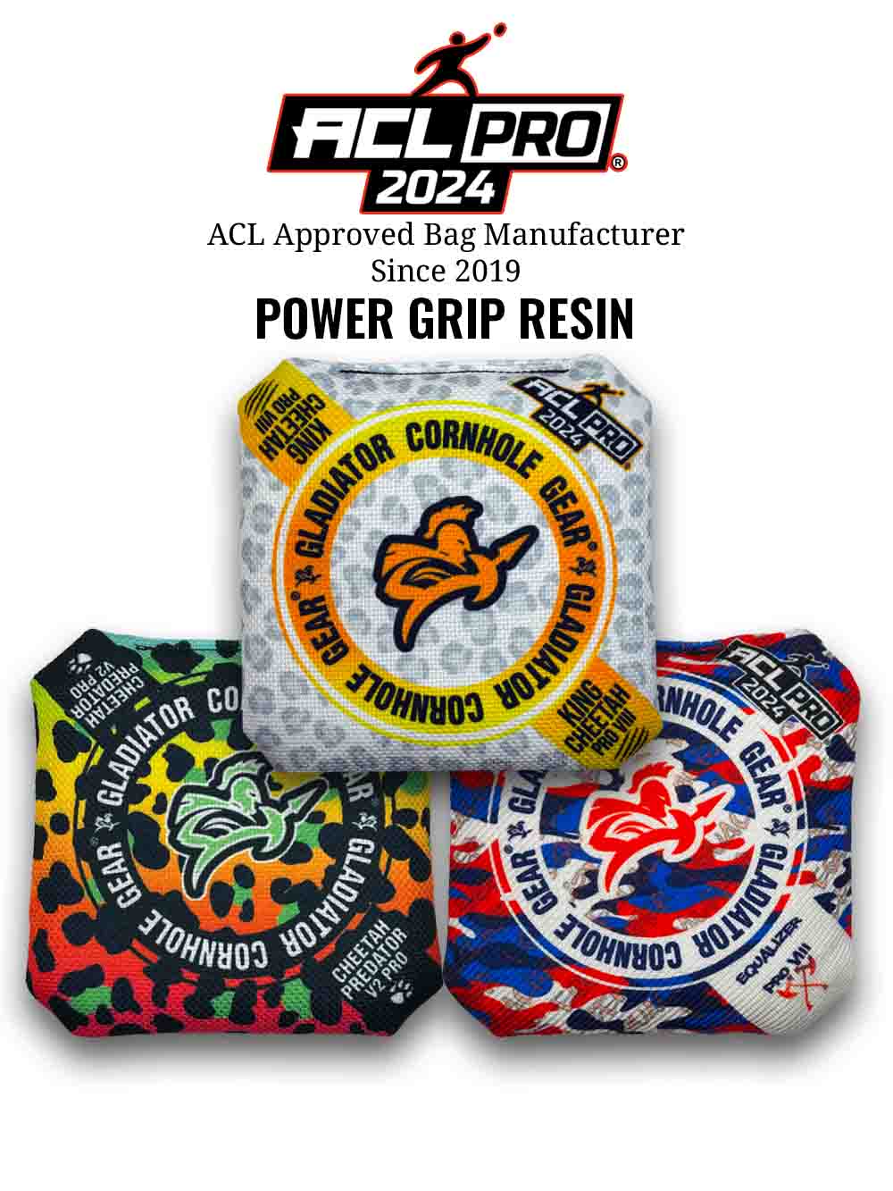 professional cornhole bags power grip resin acl bags as seen on espn ACL