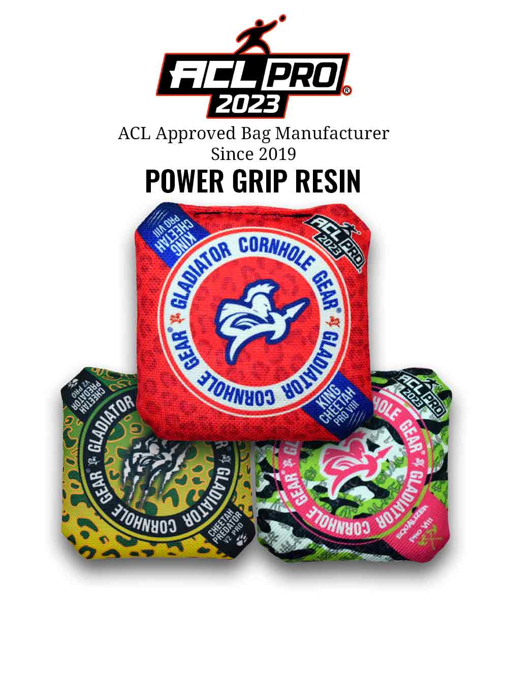 professional cornhole bags power grip resin acl bags as seen on espn ACL