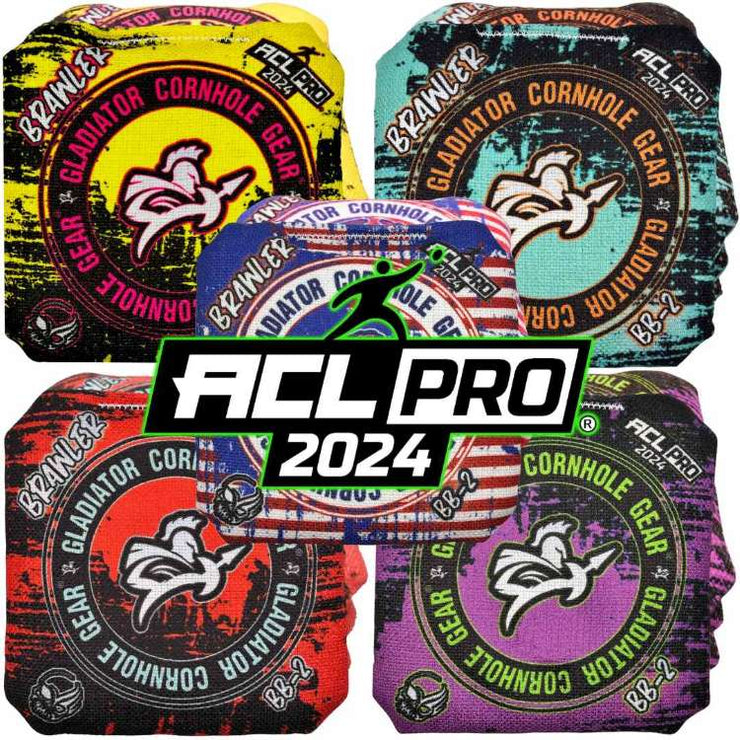 ACL Approved Gladiator Brawler Pro BB-2 Professional Cornhole Bags ACL stamped 5 Colors