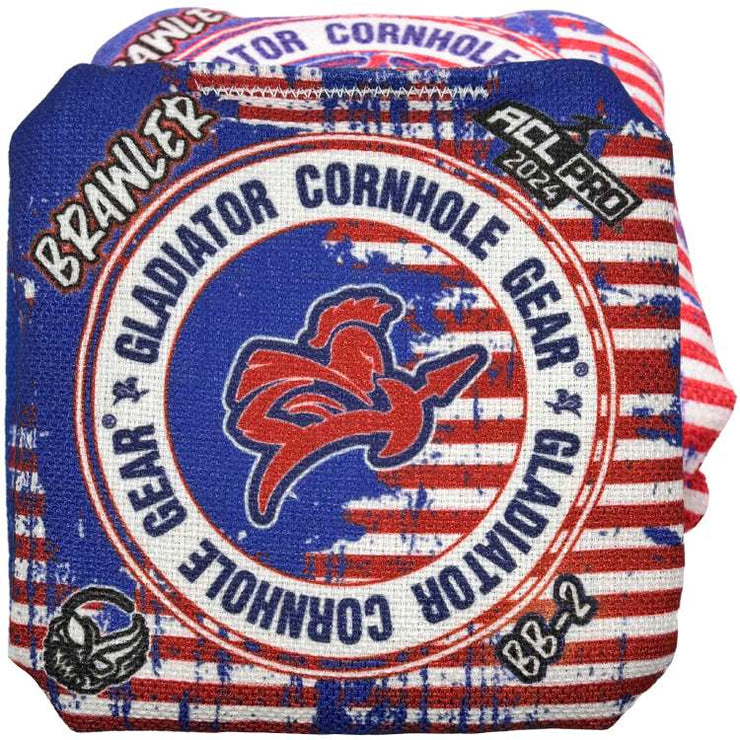 ACL Approved Gladiator Brawler Pro BB-2 Professional Cornhole Bags American Flag