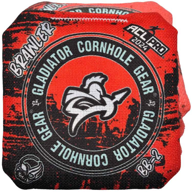 ACL Approved Gladiator Brawler Pro BB-2 Professional Cornhole Bags Red