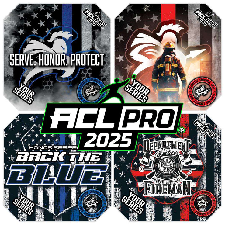 First Responder Police and Fire Fighter Pro Cornhole Bags 2025 Stamp
