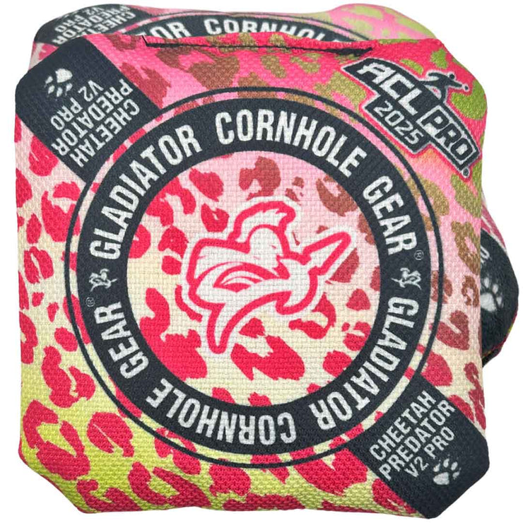 Gladiator Cheetah Predator 2025 Cornhole Bags ACL Pro Predator Pink