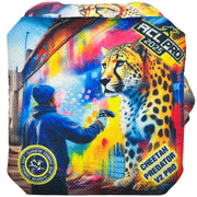 Gladiator Cheetah Predator 2025 Cornhole Bags ACL Pro Predator Punching Rainbow