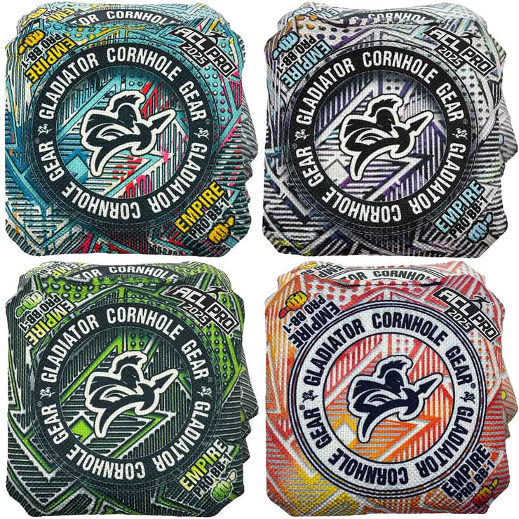 ACL Approved Stick and Slick Cornhole Bags Gladiator Empire BB-1 with pro stamp