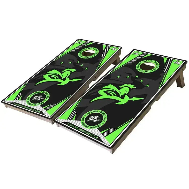 Professional Cornhole Boards Official Regulation Size Gladiator Blackout Design