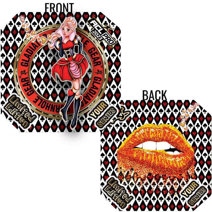 Limited Edition Queen Of Hearts ACL Pro Cornhole Bags - Gladiator Cornhole Gear