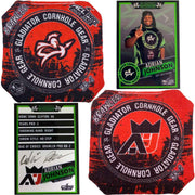 Adrian Johnson ACL Cornhole Bags With Hand Signed Player Card