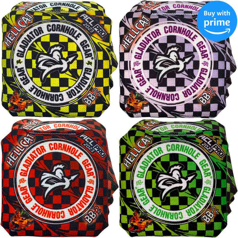Gladiator Bags | ACL Cornhole Bags | Hellcat Set of 4 Professional Cornhole Bags
