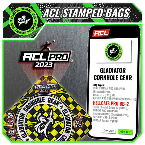 Gladiator Cornhole Bags, Havoc Fast/Medium ACL Cornhole Bags