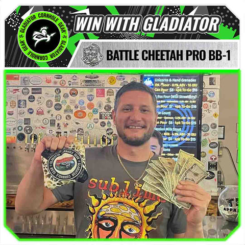 Gladiator | ACL Cornhole Bags | 4 Battle Cheetah Pro Bags