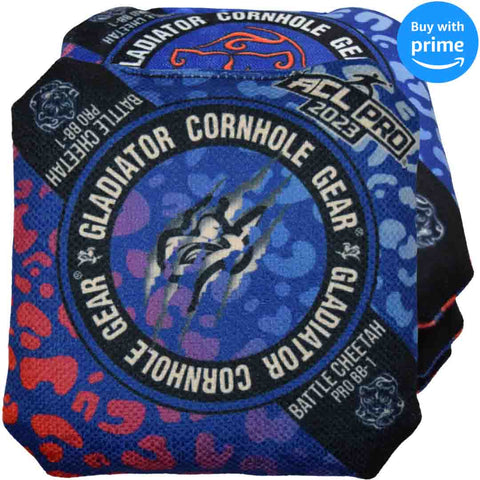 Gladiator | ACL Cornhole Bags | 4 Battle Cheetah Pro Bags