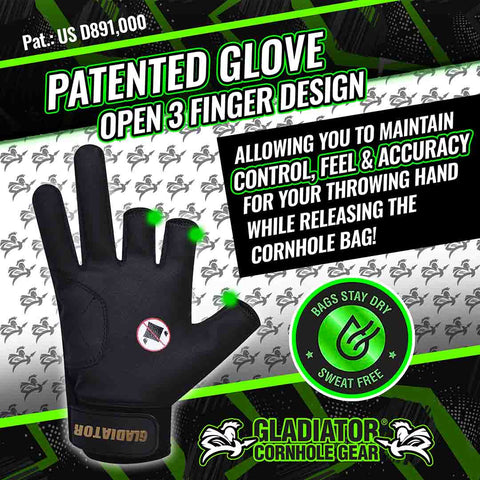 Original Cornhole Glove | Patented Glove To Keep Your Boards & Bags Sweat Free