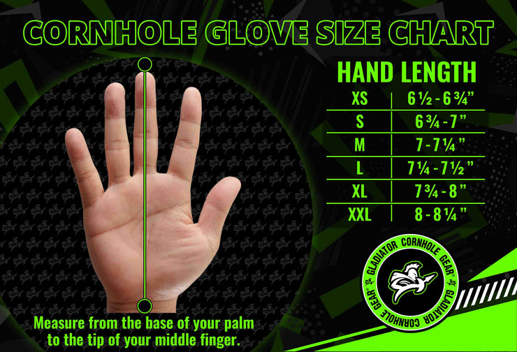 Yellow Stinger Cornhole Glove - Gladiator Cornhole Gear