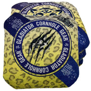 Regulation Cornhole Bags Approved by ACL Gladiator Battle Cheetah Comp 2022 Attack Yellow