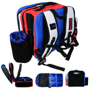 Gladiator Battle Bag Cornhole Backpack for Bags Red White and Blue