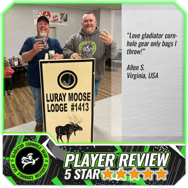 Gladiator Pro Cornhole bags player review