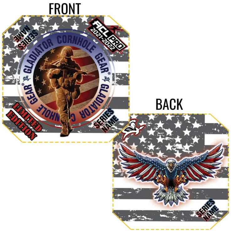 Limited Edition Honor Our Fallen Heroes ACL Pro Gladiatot Cornhole Bags