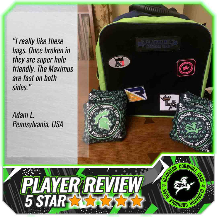 Gladiator Pro Corn hole bags player review