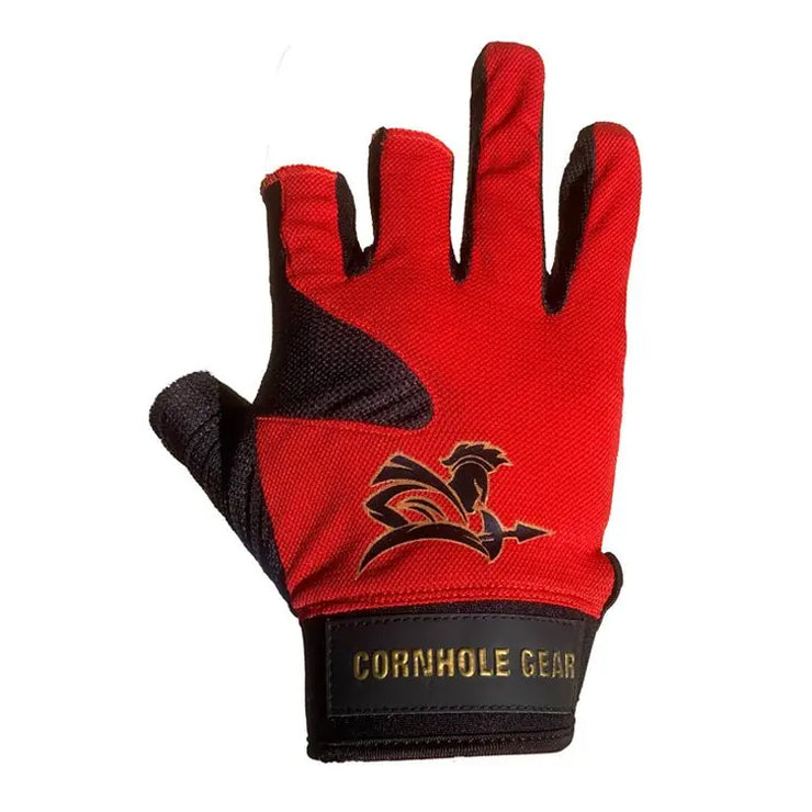 Deadshot Red Cornhole Glove - Gladiator Cornhole Gear